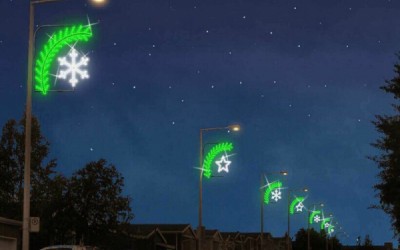 Led ışıklı direk motifi