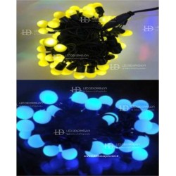 10 MT TOP SÜS EKLEMELİ SİYAH KABLO 100 LED
