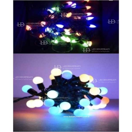5 MT TOP SÜS SİYAH KABLOLU 40 LED